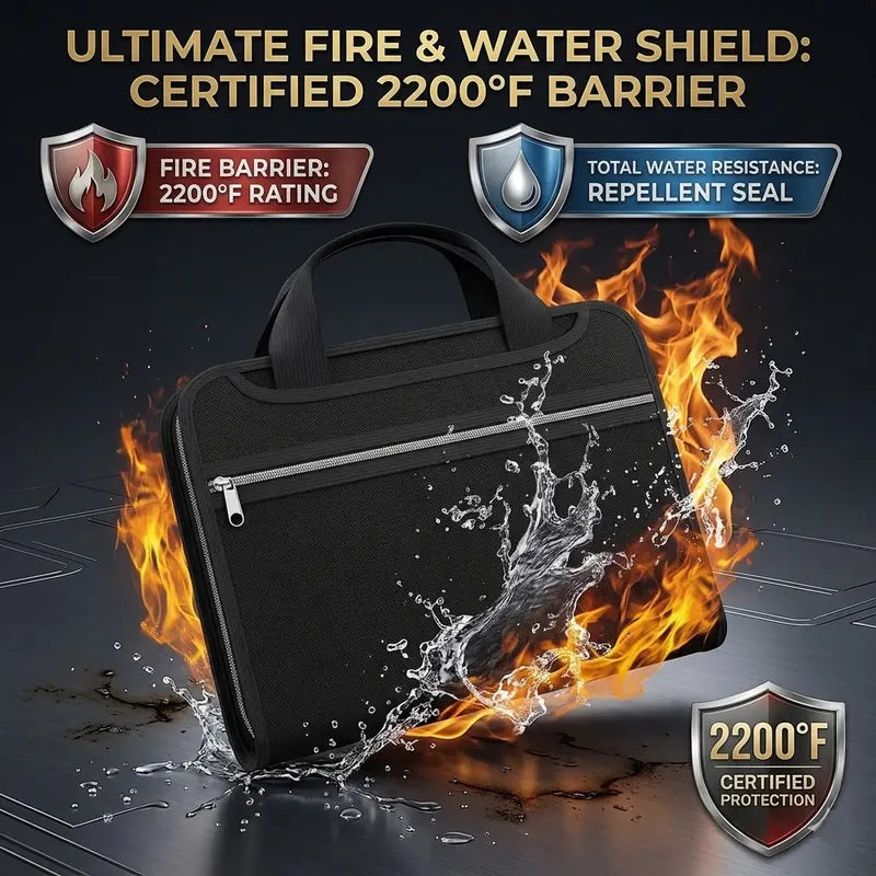 Distinctive Fire-Resistant Document Organizer Bag – Large Capacity A4