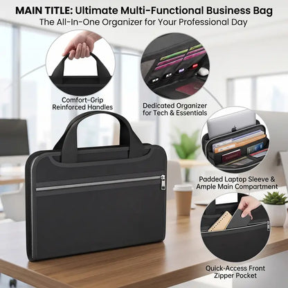 Distinctive Fire-Resistant Document Organizer Bag – Large Capacity A4