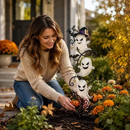 Outdoor Solar Little Ghost Garden Stake Light for Garden Display