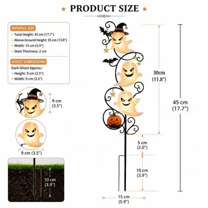 Outdoor Solar Little Ghost Garden Stake Light for Garden Display