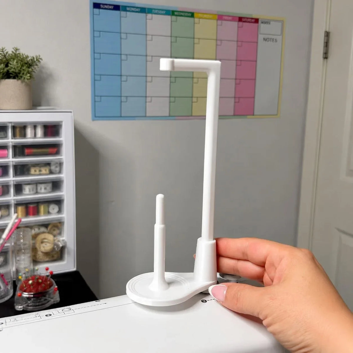 Large-Capacity Thread Spool Stand for Most US Sewing Machines