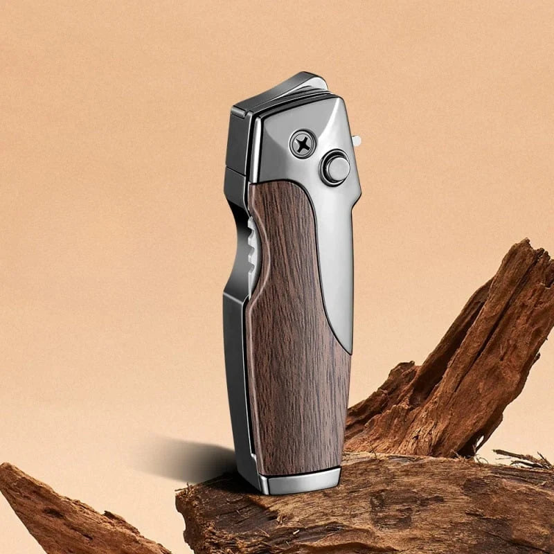 Folding Tactical Knife with Integrated Lighter
