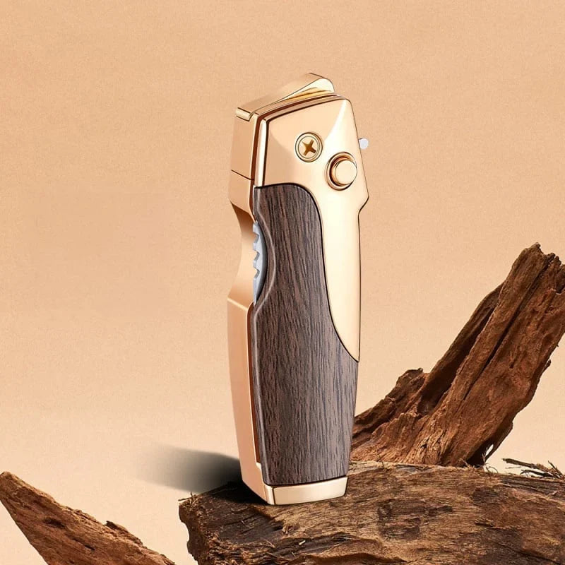 Folding Tactical Knife with Integrated Lighter