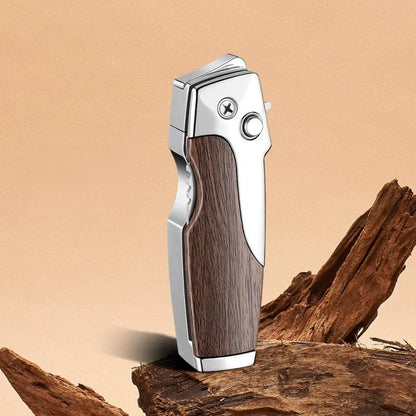 Folding Tactical Knife with Integrated Lighter