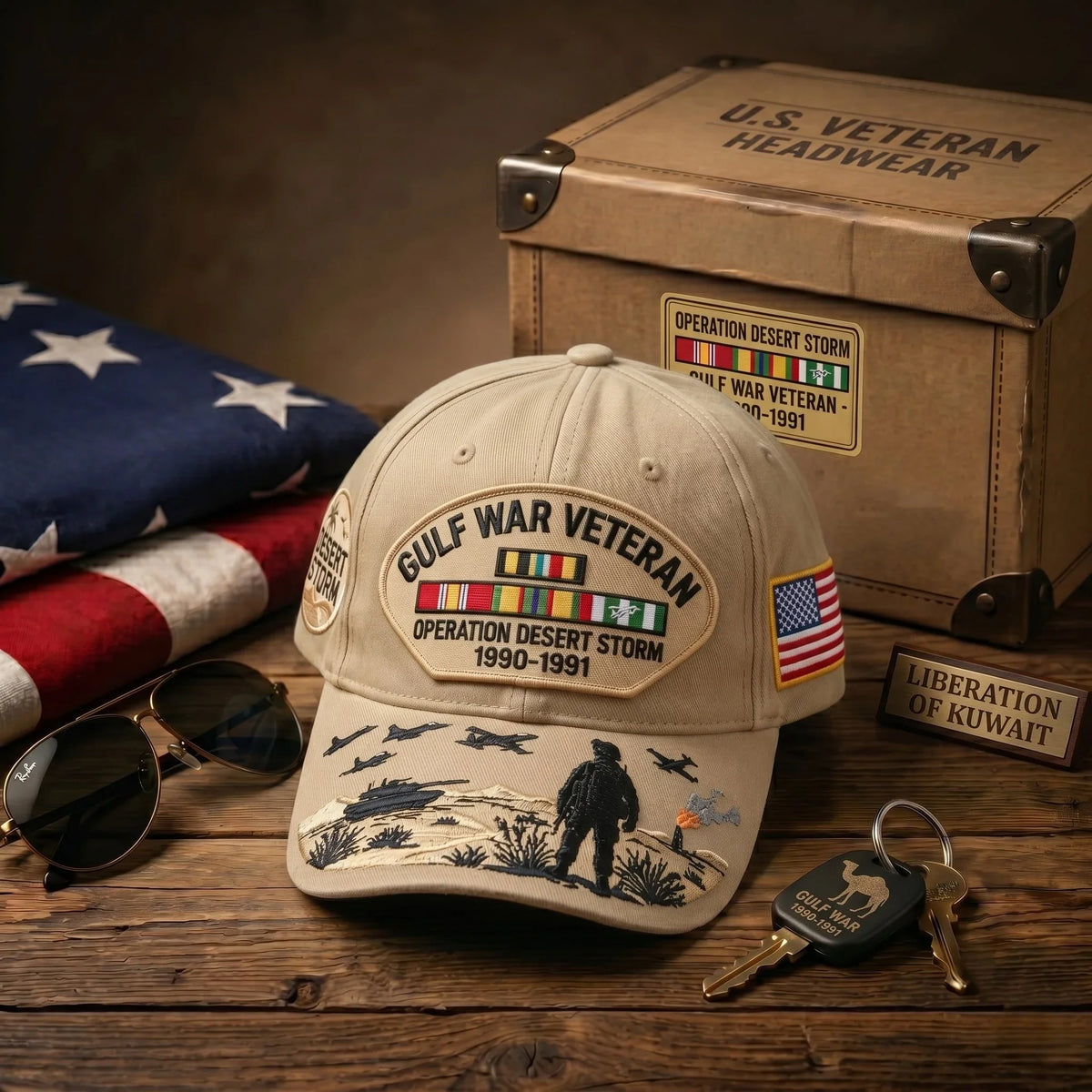 Distinctive Gulf War Veteran Tribute Cap for Everyday Wear