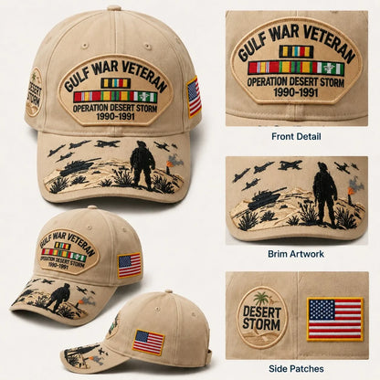 Distinctive Gulf War Veteran Tribute Cap for Everyday Wear