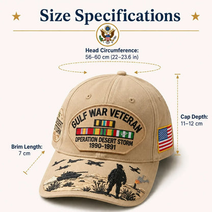 Distinctive Gulf War Veteran Tribute Cap for Everyday Wear