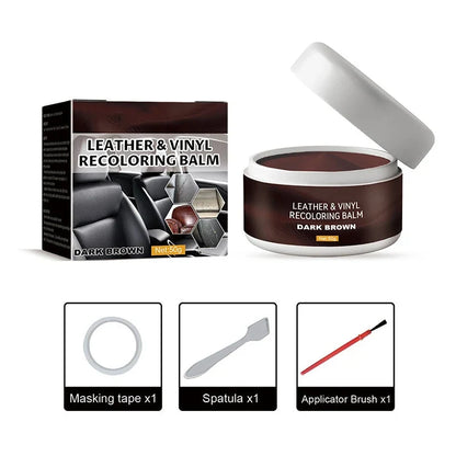 Purpose-Built Leather Repair Paste – Fills scratches & scuffs