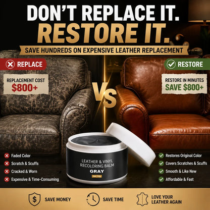 Hands-On Leather & Vinyl Recoloring Balm Kit – Restore Faded Seats