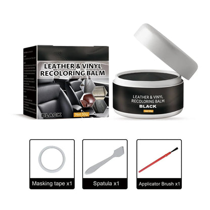 Hands-On Leather & Vinyl Recoloring Balm Kit – Restore Faded Seats