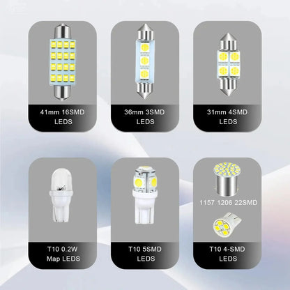 Vehicle-Ready 70& 42 Pcs Interior Car Light Kit for Garage Use