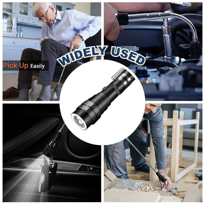 Decorative Multifunctional Magnetic Telescopic Flashlight