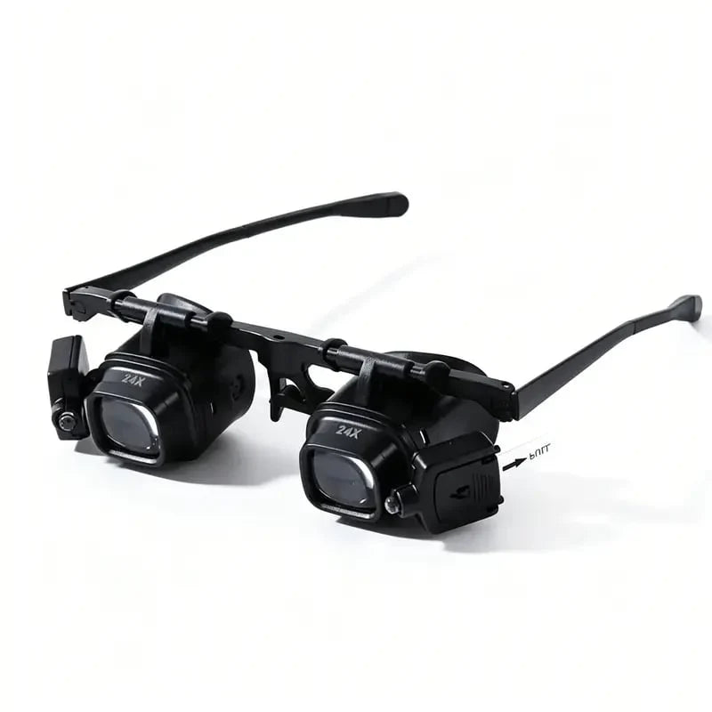 Decorative Head-Mounted Magnifier with LED Light for Focused Lighting