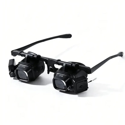 Decorative Head-Mounted Magnifier with LED Light for Focused Lighting