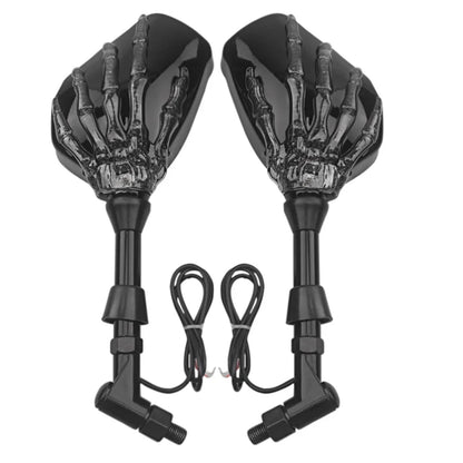 Illuminated Skeleton Claw Accent for a Rearview Mirror