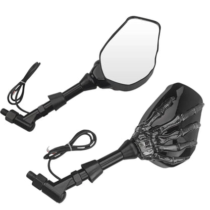 Illuminated Skeleton Claw Accent for a Rearview Mirror