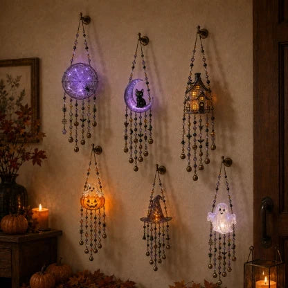 Glowing Beaded Halloween Chime for Hanging Displays
