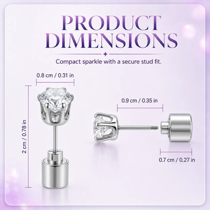 Decorative LED Light Up Crystal Stud Earrings – Colorful Glow, Unisex