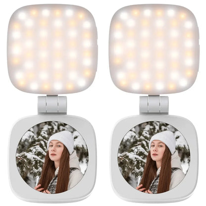 Decorative Magnetic Selfie Light for MagSafe iPhone – Foldable LED