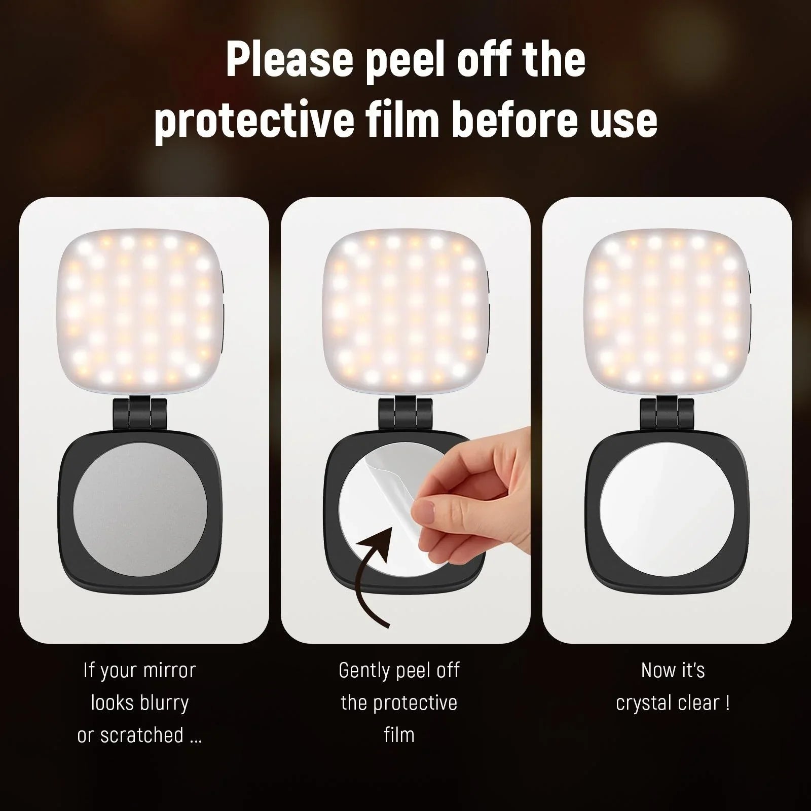 Decorative Magnetic Selfie Light for MagSafe iPhone – Foldable LED