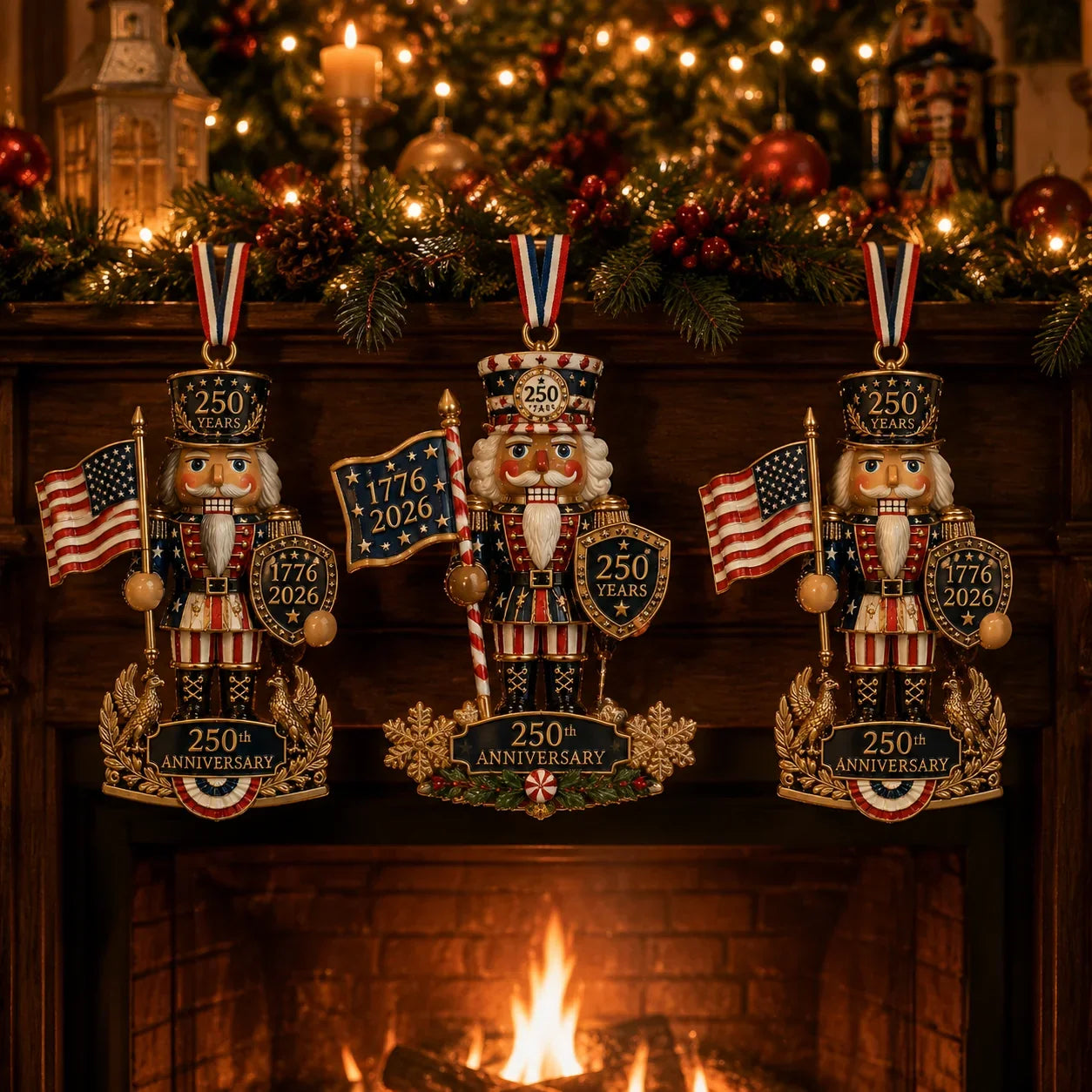 Purpose-Built America 250th Anniversary Nutcracker Ornament