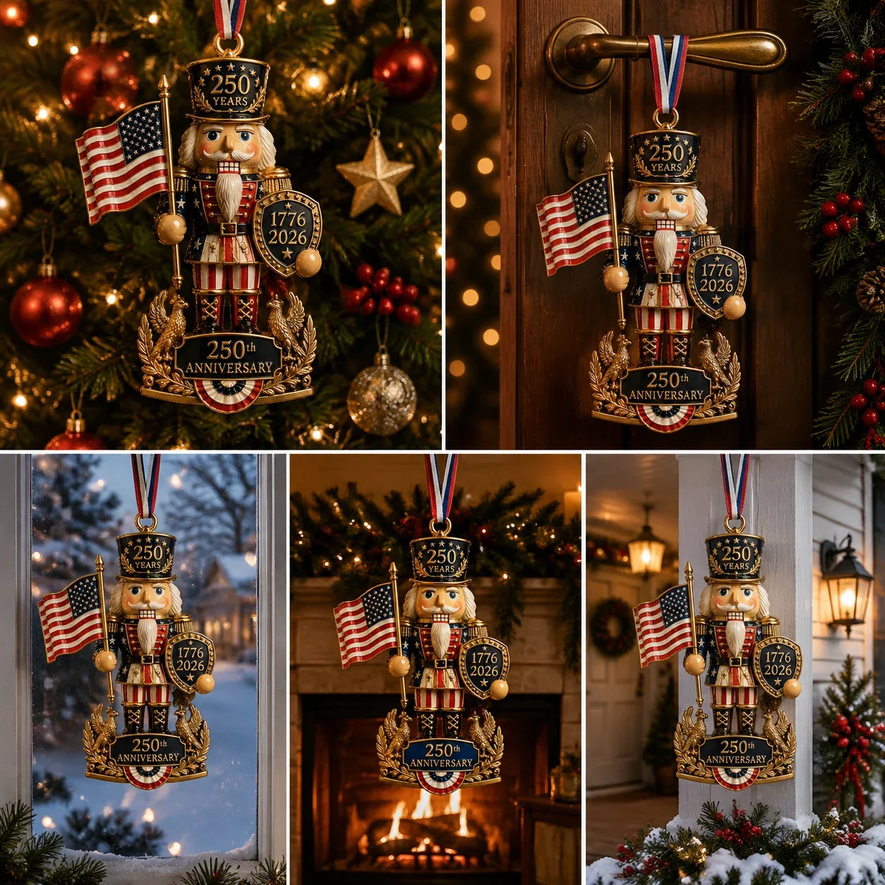 Purpose-Built America 250th Anniversary Nutcracker Ornament