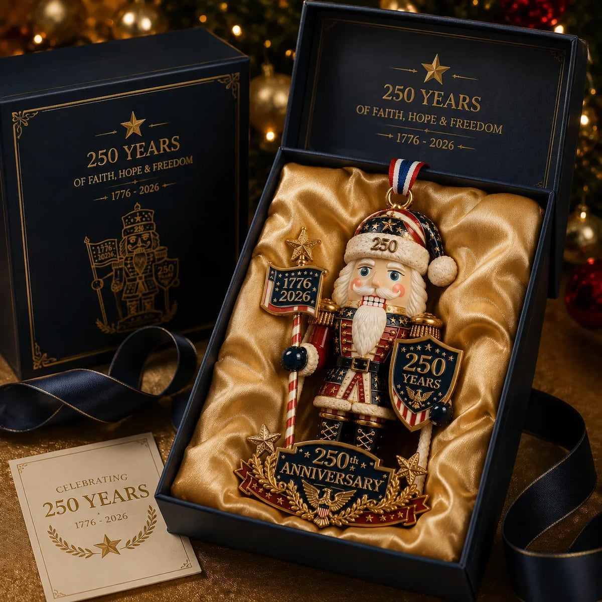 Purpose-Built America 250th Anniversary Nutcracker Ornament