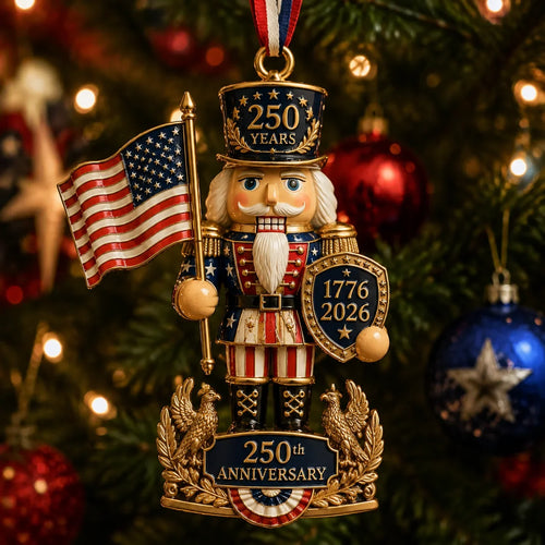 Purpose-Built America 250th Anniversary Nutcracker Ornament