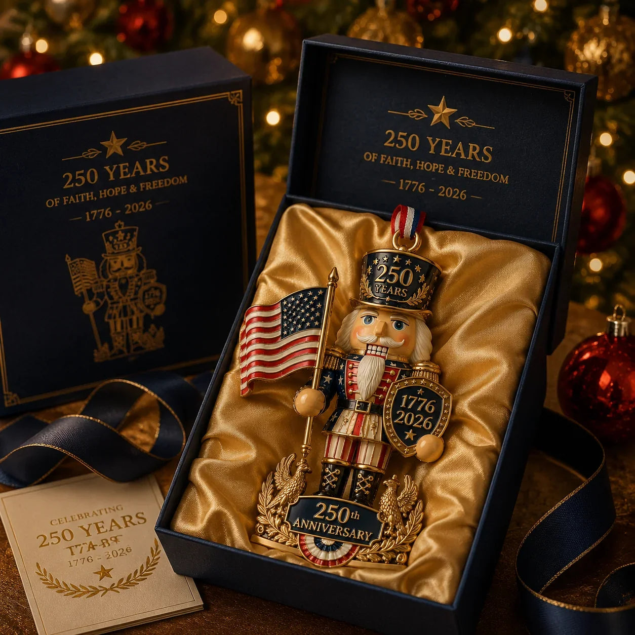 Purpose-Built America 250th Anniversary Nutcracker Ornament