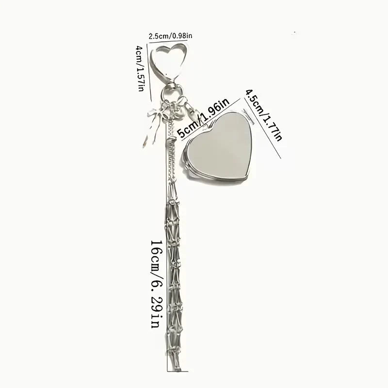 Purpose-Built Lipstick Holder Keychain with Mirror for Everyday Use