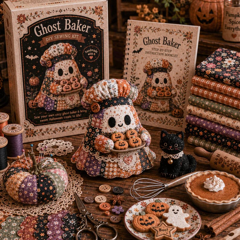 Hands-On Little Ghost’s Cozy DIY Patchwork Kit for Creative Play