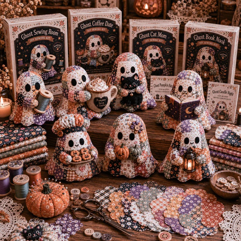 Hands-On Little Ghost’s Cozy DIY Patchwork Kit for Creative Play