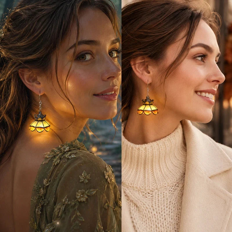 Decorative Whimsical Lamp Shade Earrings for Focused Lighting