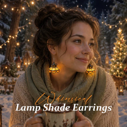 Decorative Whimsical Lamp Shade Earrings for Focused Lighting