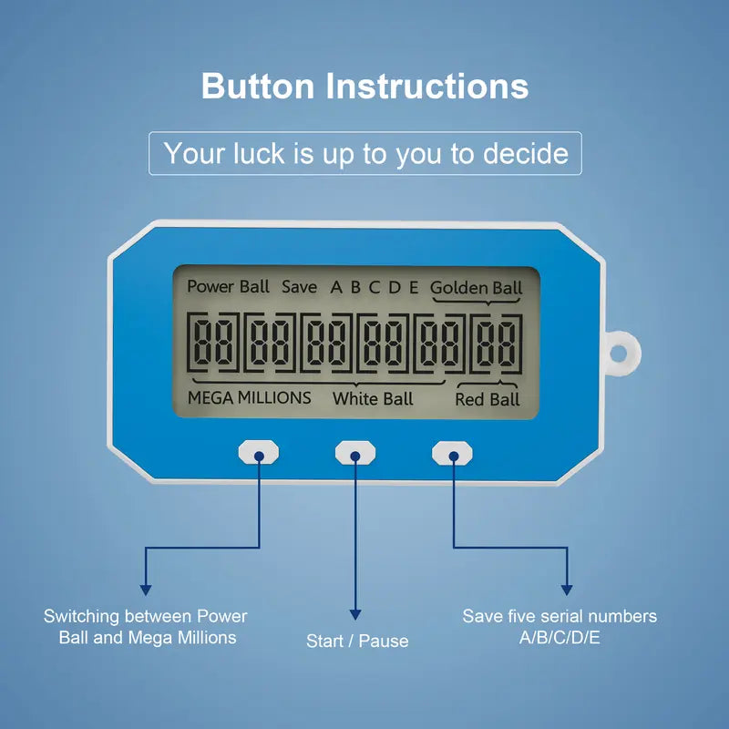 Electronic Lottery Number Picker for Random Quick Selections