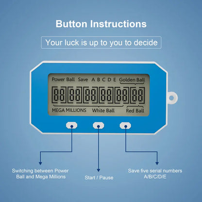 Electronic Lottery Number Picker for Random Quick Selections