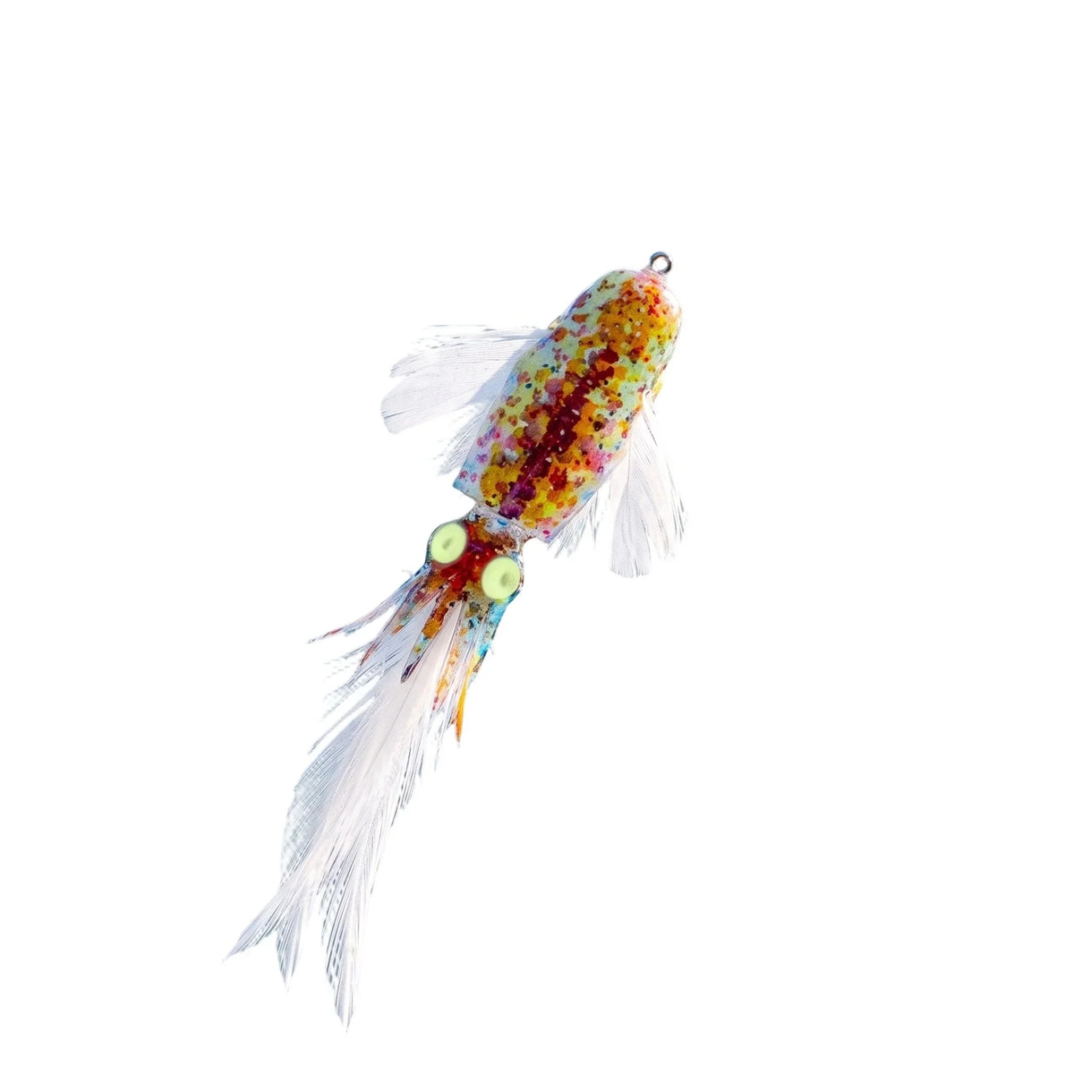 Purpose-Built Luminous Squid Feather Fishing Lure – Glow-in-the-Dark