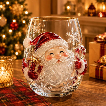 Purpose-Built Magical 3D Glass Cup Collection – Santa, Reindeer