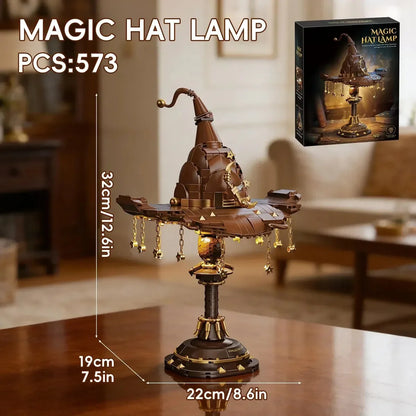 Decorative Magic Hat Building Blocks Desk Lamp for Focused Lighting