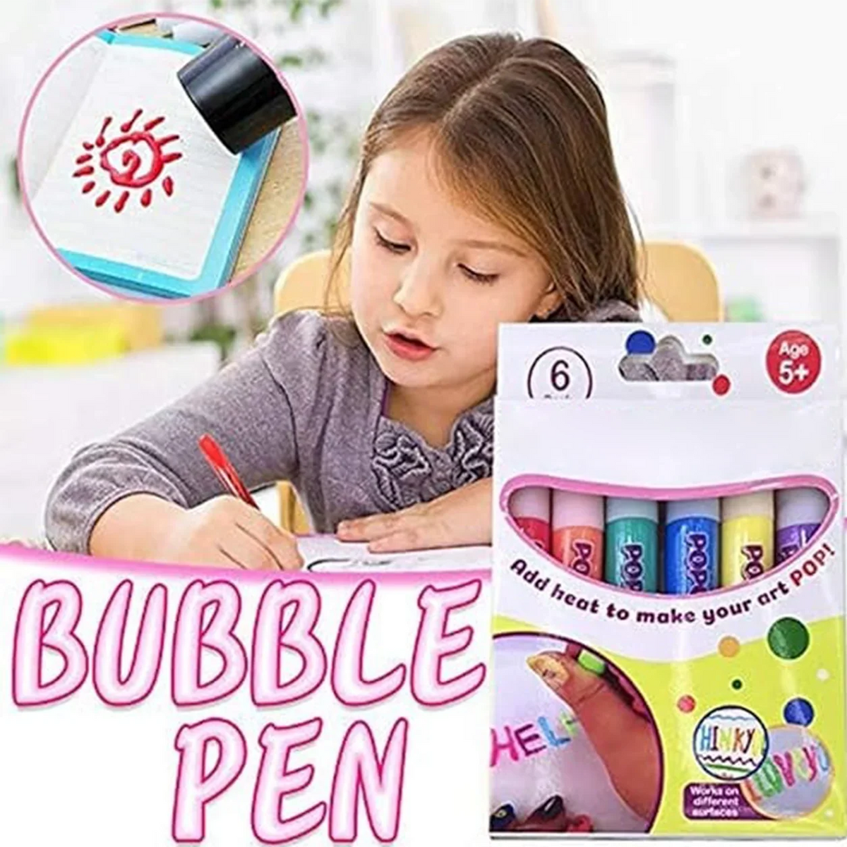 Practical Magic Pen – Draw 3D with one stroke DIY Bubble Popcorn