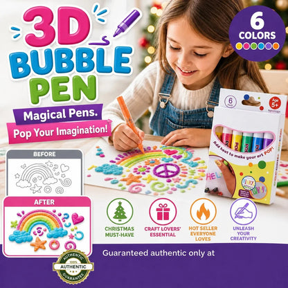 Practical Magic Pen – Draw 3D with one stroke DIY Bubble Popcorn