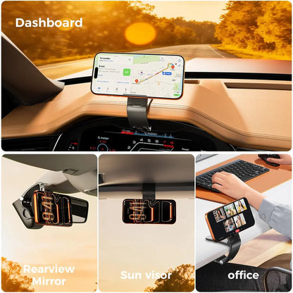 Vehicle-Ready Magnetic Car Phone Mount for Garage Use