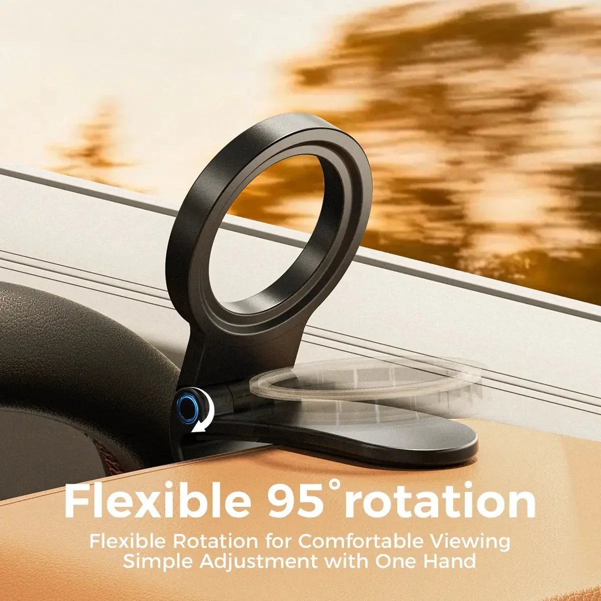 Vehicle-Ready Magnetic Car Phone Mount for Garage Use