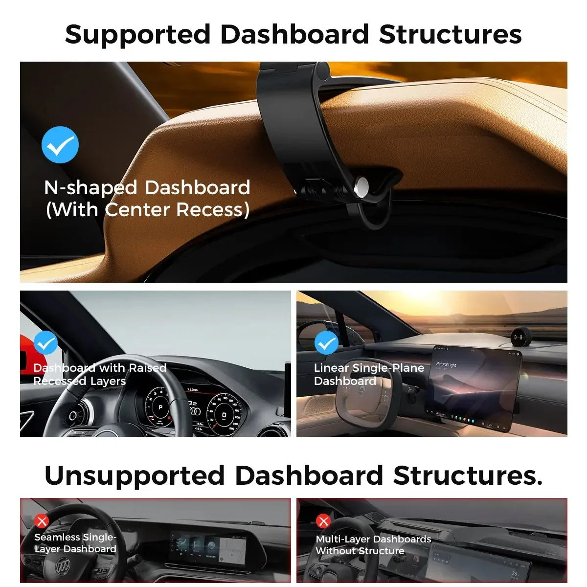 Vehicle-Ready Magnetic Car Phone Mount for Garage Use