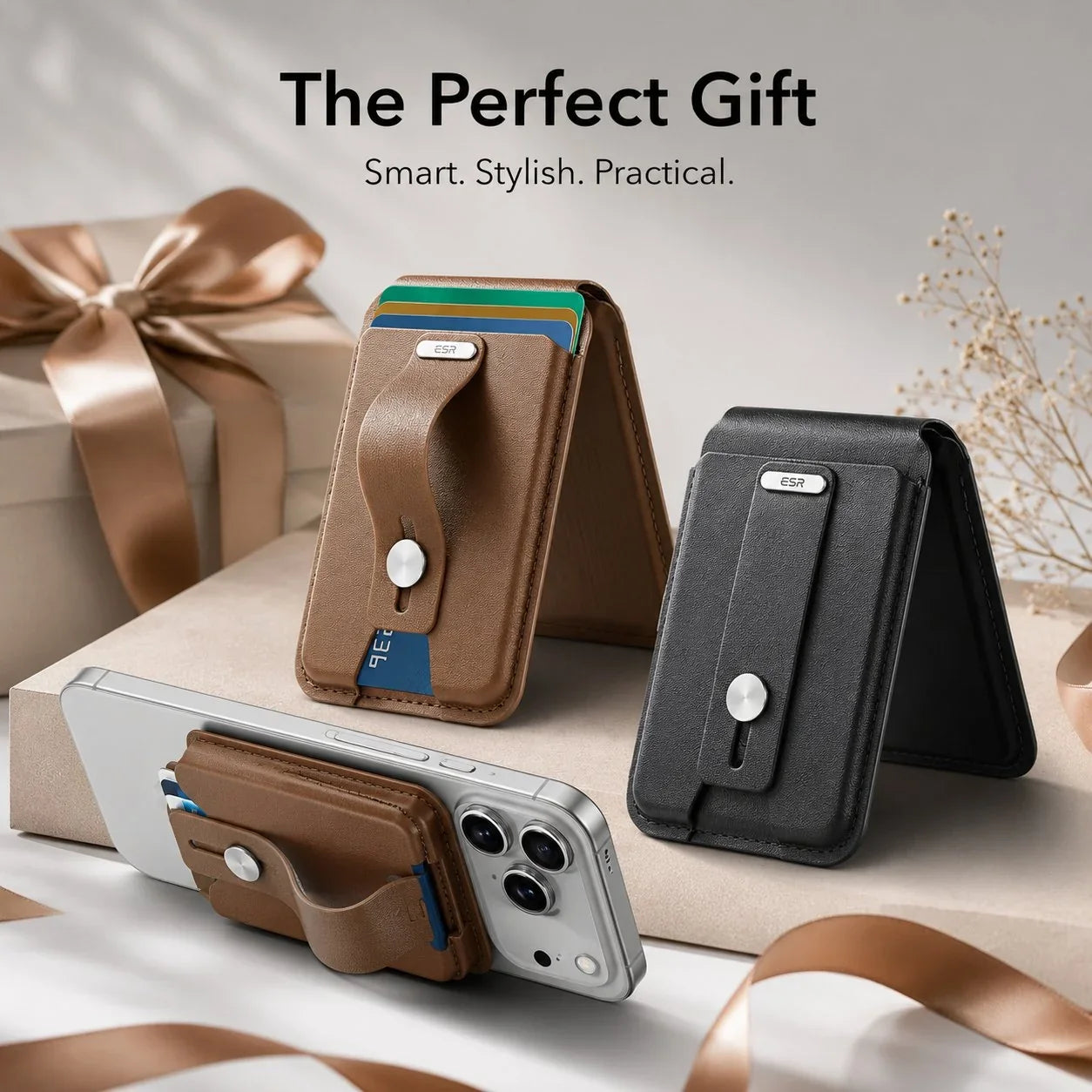 Pet-Friendly Smart Magnetic Phone Wallet with Stand & Location