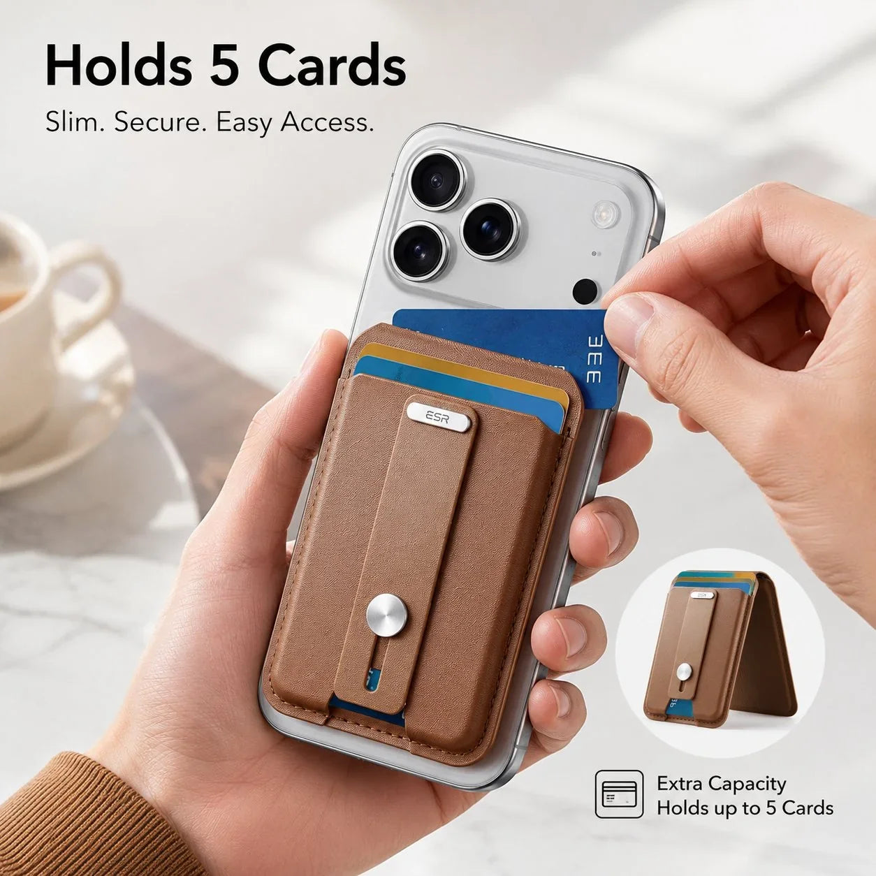 Pet-Friendly Smart Magnetic Phone Wallet with Stand & Location