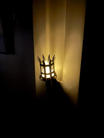 Decorative Medieval Torch Wall Sconce: Battery LED Realistic Candle