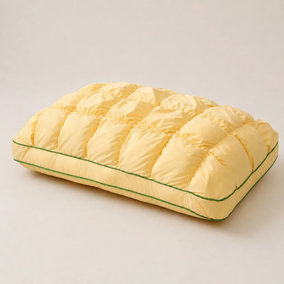 Purpose-Built Pineapple Bread Grid Pillow – Dual Layer Fluffy Cooling