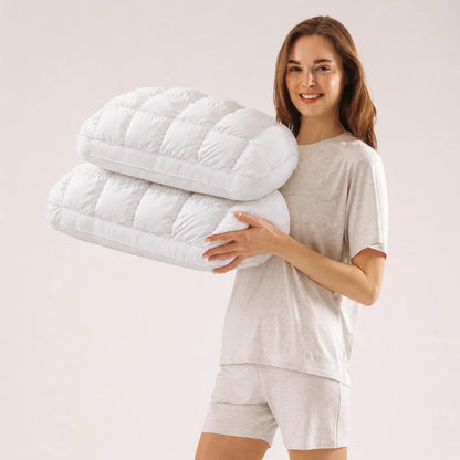 Purpose-Built Pineapple Bread Grid Pillow – Dual Layer Fluffy Cooling