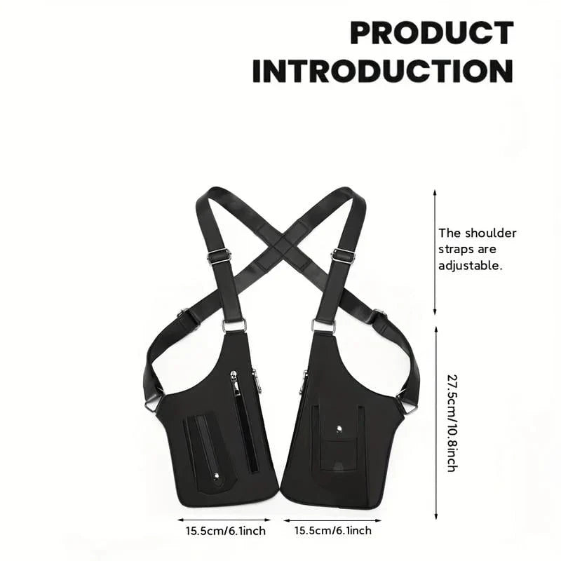 Space-Saving Adjustable Underarm Shoulder Bag for Men &